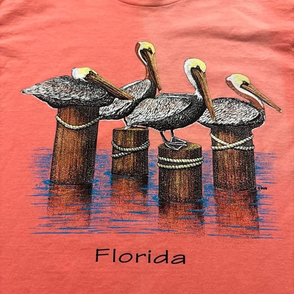 Vintage Nature Tee Pelican Bird T Shirt